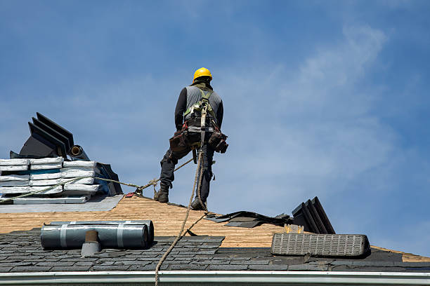 Professional Flat Roof Repair technician working in Millville, UT